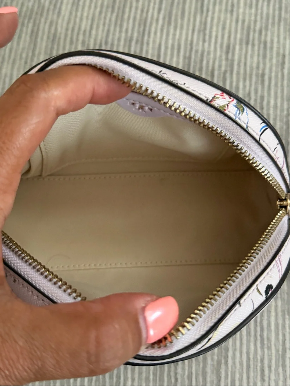 Tory burch poetry of things art print cosmetic pouch NWOT